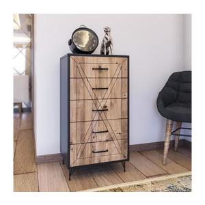 Komoda PLANET 95x50 cm hnedá/antracit 854KLN3402 vyobraziť