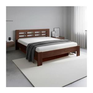 Manželská posteľ z masívu s úložným priestorom ANGELA 180x200 cm orech tmavý 8590828141532 vyobraziť