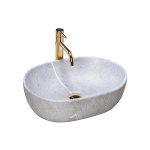 REA-U9889 - Umývadlo na dosku LARA 35x48, 5 cm keramika/šedá/imitácia kameňa REA-U9889 vyobraziť