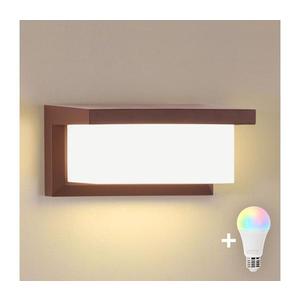Brilagi - LED RGBW Vonkajšie nástenné svietidlo BRICKY 1xE27/15W/230V hnedá IP54 BG3049+AI1798 vyobraziť