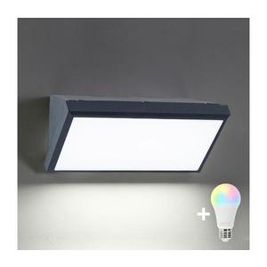 Brilagi-LED RGBW Vonkajšie nástenné svietidlo TRIANGLE 1xE27/15W/230V antracitIP65 BG1023+AI1798 vyobraziť