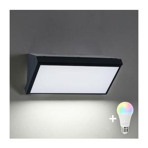 Brilagi - LED RGBW vonkajšie nástenné svietidlo TRIANGLE 1xE27/15W/230V čierna IP65 BG1022+AI1798 vyobraziť