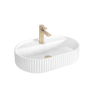 REA-U4002 - Umývadlo na dosku MARCELA 37x60 cm keramika/lesklá biela REA-U4002 vyobraziť