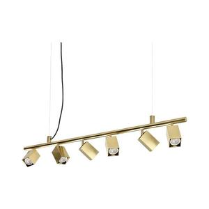 Ideal Lux - LED luster na lankách DYNAMITE 6xGU10/7W/230V CRI 90 mosadz 371429 vyobraziť