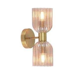 Light Prestige Nástenné svietidlo PIEGA 2xE14/10W/230V mosadz/dymová béžová LP-939/2W amber vyobraziť