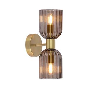 Light Prestige Nástenné svietidlo PIEGA 2xE14/10W/230V mosadz/dymovo čierna LP-939/2W smoked vyobraziť