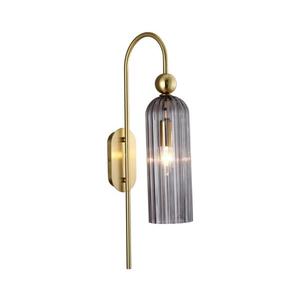 Light Prestige Nástenné svietidlo PIEGA 1xE14/40W/230V mosadz/dymová čierna LP-939/1W smoked vyobraziť