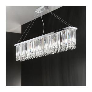 Ondaluce - Krištáľový luster na lanku BATIDA 8xE14/10W/230V lesklý chróm SO.BATIDA/GR vyobraziť