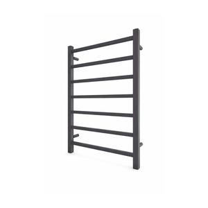 Mario-Radiators Kúpeľňový rebríkový radiátor INOX TOKIO 161W/230V 77x53 cm nerez/antracit 1.4.048148.GR vyobraziť