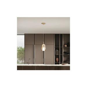 Ondaluce - Závesný luster na lanku TH 1xE27/15W/230V priemer 19 cm zlatá/dymová béžová SO.TH/1-AMBRA vyobraziť