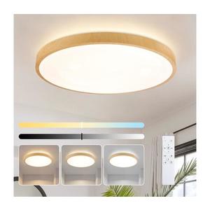 Brilagi-LED Stmievateľné svietidlo GLASS POOL DOUBLE LED/80W/230V 60 cm dek. dreva+DO BRI753 vyobraziť