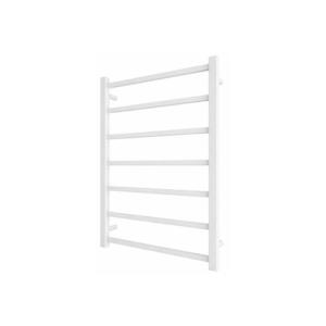 Mario-Radiators Kúpeľňový rebríkový radiátor INOX TOKIO 161W/230V 77x53 cm nerez/biela 1.137.047800.WM vyobraziť