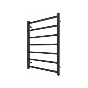 Mario-Radiators Kúpeľňový rebríkový radiátor INOX TOKIO 161W/230V 77x53 cm nerez/čierna 1.072.048844.BM vyobraziť