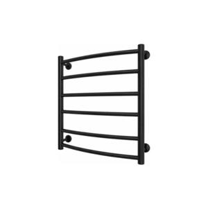 Mario-Radiators Kúpeľňový rebríkový radiátor INOX CLASSIC 122W/230V 57x53 cm nerez/čierna 1.4.048768.BM vyobraziť