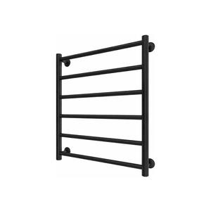 Mario-Radiators Kúpeľňový rebríkový radiátor INOX FLAT 122W/230V 57x43 cm nerez/čierny 1.075.048777.BM vyobraziť