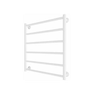 Mario-Radiators Kúpeľňový rebríkový radiátor INOX FLAT 122W/230V 57x43 cm nerez/biela 1.137.047733.WM vyobraziť