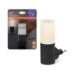 Osram - LED nočné svetlo LUNETTA LED/0, 2W/230V s automatickým senzorom súmraku, čierne 4099854444418 vyobraziť