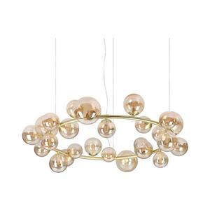 Ideal Lux - LED luster na lankách PERLAGE 25xG9/3W/230V 110 cm zlatá/dymovo-béžová 370583 vyobraziť