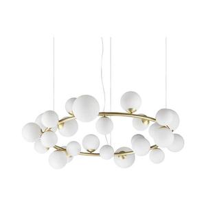 Ideal Lux - LED luster na lanku PERLAGE 25xG9/3W/230V 110 cm zlatá/biela 363370 vyobraziť