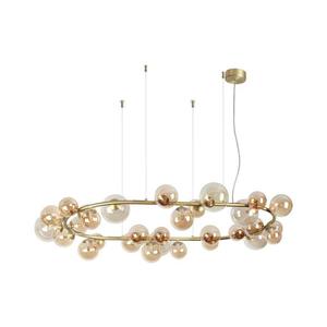 Ideal Lux - LED luster na lanku PERLAGE 30xG9/3W/230V 143 cm zlatá/dymovo-béžová 322780 vyobraziť