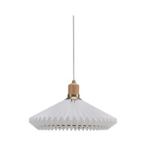 Halo Design 744169- Závesný luster na lanku PARIS 1xE27/60W/230V pr. 40 cm biela/mosadz/dub 744169 vyobraziť