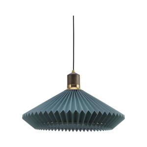 Halo Design 744275-Luster na lane PARIS 1xE27/60W/230V priemer 56 cm modrá/mosadz/dub 744275 vyobraziť