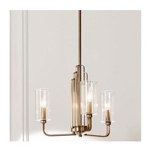 Elstead Quintiesse QN-KIMROSE3-BNB - Luster na tyči KIMROSE 3xE14/40W/230V zlatý QN-KIMROSE3-BNB vyobraziť