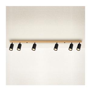 Brilagi - Bodové svietidlo SELE 6xGU10/30W/230V čierne/dubový dekor WO-SELE-BK-WD05-OEM vyobraziť