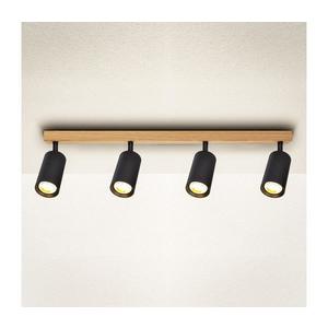 Brilagi - Bodové svietidlo SELE 4xGU10/30W/230V čierna/dubový dekor WO-SELE-BK-WD04-OEM vyobraziť