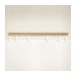 Brilagi - Bodové svietidlo SELE 6xGU10/30W/230V biele/dubový dekor WO-SELE-WH-WD05-OEM vyobraziť