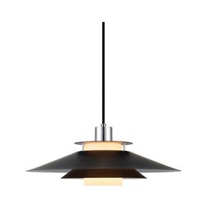 Halo Design 990808 - Závesný luster na lane RIVOLI 1xE27/40W/230V pr. 40 cm čierna/lesklý chróm 990808 vyobraziť