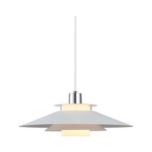 Halo Design 990792 - Závesný luster na lankách RIVOLI 1xE27/40W/230V pr. 40 cm biela/lesklý chróm 990792 vyobraziť