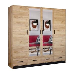 Šatní skriňa so zrkadlom SANNA 200x215 cm dub craft SOFIA 200 Craft vyobraziť