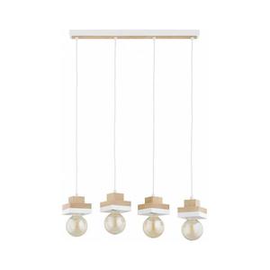 Luster na lanku MIKO 4xE27/15W/230V biela/béžová 63413 vyobraziť