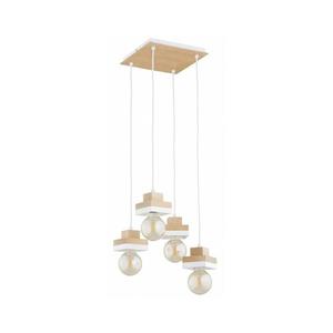 Luster na lanku MIKO 4xE27/15W/230V biela/béžová 63414 vyobraziť