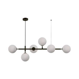 Light Prestige Luster na lanku ALISA 6xE14/40W/230V čierny LP-005/6P BK/WH vyobraziť