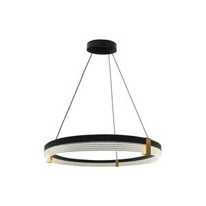 Light Prestige Závesný LED luster na lanku TRIANGLE LED/40W/230V 3000/4000/6000K pr. 60 cm čierna LP-0407/1P M BK Triangle vyobraziť