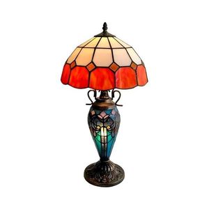 Brilagi - Tiffany vitrážová stolová lampa SIENNA 1xE27/60W/230V + 1xE14/40W BRT-8008F vyobraziť