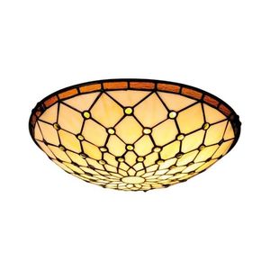 Brilagi - Tiffany vitražové stropné svietidlo IVORY 2xE27/60W/230V, priemer 40 cm BRC-12016 vyobraziť
