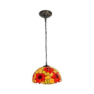 Brilagi - Tiffany vitrážový luster na reťazi SUNFLOWER 1xE27/60W/230V pr. 40 cm BRP-8004C vyobraziť