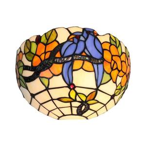 Brilagi - Tiffany vitražové nástenné svietidlo JUNGLE 1xE14/40W/230V BRW-12003B vyobraziť