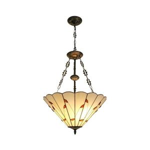 Brilagi - Tiffany vitrážový luster na reťazi FOLIA 3xE27/60W/230V priemer 50 cm BRP-B015B vyobraziť