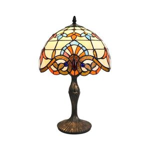 Brilagi - Tiffany vitrážová stolná lampa MIRABELLA 1xE27/60W/230V BRT-12028B vyobraziť
