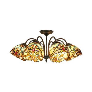 Brilagi - Tiffany vitrážový prisadený luster MIRABELLA 3xE27/60W/230V priemer 60 cm BRD-12028/5xE27 vyobraziť
