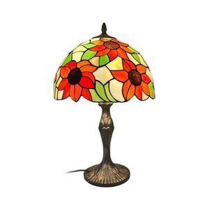 Brilagi - Tiffany vitrážová stolná lampa SUNFLOWER 1xE27/60W/230V BRT-8004B vyobraziť