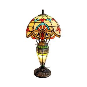 Brilagi - Tiffany vitrážová stolná lampa MIRABELLA 1xE27/60W/230V + 1xE14/40W BRT-12028E vyobraziť