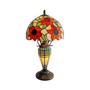Brilagi - Tiffany vitrážová stolná lampa SUNFLOWER 1xE27/60W/230V + 1xE14/40W BRT-8004E vyobraziť