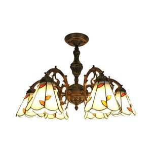 Brilagi - Tiffany vitrážový prisadený luster FOLIA 6xE27/60W/230V pr. 60 cm BRD-B015 vyobraziť
