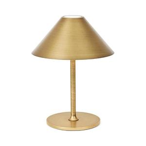 Halo Design 800841 – stmievateľná nabíjateľná LED stolová lampa HYGGE, 3 W, 4000 mAh, IP54, mosadz 800841 vyobraziť