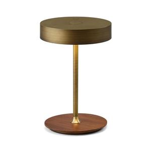 Halo Design 745784-LED Stmievateľná nabíjacia lampa ON THE MOVE LED/2, 5W/4000 mAh mosadz/drevo 745784 vyobraziť